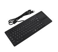 Teclado con Cable Ratón Incorporado y USB con Cable de 34 × 16 × 4 Teclado con Puerto Concentrador de Panel Táctil Incorporado Teclado Ultradelgado Silenciado de 86 Teclas para