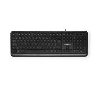 Teclado con cable | USB-A | Multimedia | AZERTY | Diseño FR | Teclado numérico