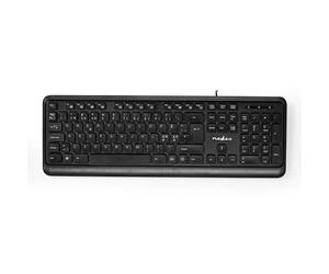 Teclado con cable | USB-A | Multimedia | QWERTY | Diseño ND | Teclado numérico