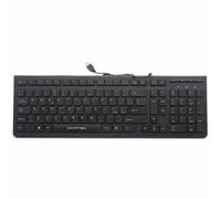 TASTIERA USB CORTEK KEYBOARD KBCHON CON TASTI PIATTI NERO CHOCOLATE.