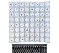 Teclado con pegatinas de burbujas - Teclas con letras elevadas Escritura antideslizante | Accesorios de oficina Computadora Juego de computadora portátil Uso en viajes | Calcomanías de PVC reutilizabl