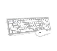 TECLADO CON RATON BLUETOOTH 2.4G PLATA/BLANCO SUBKBC-DCEP10