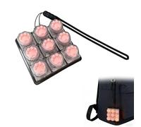 Teclado con sonido, llavero con botón, llavero para aliviar el estrés, oficina, escuela, viajes, llavero de teclado para ansiedad de regalo (D-1 unidad, con luz)