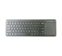 Teclado con Touchpad MK Plus MC910 Inalámbrico/Bluetooth Negro