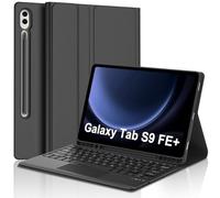 Teclado con Trackpad para Samsung Tab S9 FE+/S9 FE Plus 12.4", Funda para Galaxy Tab S9 FE Plus con Español Ñ Bluetooth Teclado con Touchpad para Tablet Samsung Tab S9 FE+ 12.4", Negro