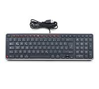Teclado Contour Balance | Teclado con Cable | Diseño QWERTZ | Teclado de computadora súper Plano | Teclado numérico + Teclas Multimedia | para el hogar y el Trabajo | para Windows y Mac