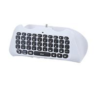 Teclado Controlador Inalámbrico para PS5, Teclado Controlador PS5 Mini Teclado Controlador Inalámbrico Portátil Recargable con Altavoz Incorporado Salida de Audio de 3,5 Mm para Mensajería Y Juegos Ch