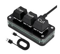 Teclado Copia y Pega Botón Ergonómico Mecánico de 3 Teclas