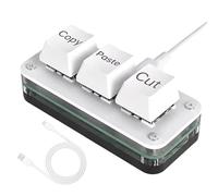 Teclado Copia y Pega Botón Ergonómico Mecánico de 3 Teclas