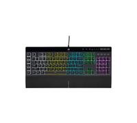 Teclado - Corsair - K55 RGB Pro - USB - QWERTY Inglés - Retroiluminado Negro