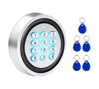 Teclado de control de acceso con cable de seguridad, teclado de puerta de metal, código PIN y tarjeta de identificación, teclado de puerta de entrada de código digital para puerta de garaje, abridor