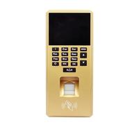 Teclado De Control De Acceso con Huella Dactilar De 2,4 Pulgadas, Sistema Biométrico USB, Reloj Electrónico, Máquina De Asistencia(Size:Golden)