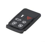 Teclado de goma de 6 botones para Volvo XC60 XC70 V70 S60 S80 pieza de repuesto de llave funciona con funda original