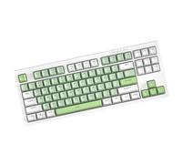 Teclado de juego mecánico codificado con retroiluminación LED portátil 87/108 teclas, teclado mecánico actualizado para oficina de juegos