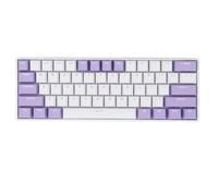 Teclado de Juego Mecánico, Luz de Fondo RGB de Tamaño Pequeño y Linda Batería Duradera, Respuesta Rápida Red Switch 2.4G 3.0 5.0 Tipo C Swappable Caliente con Cable, Relleno de