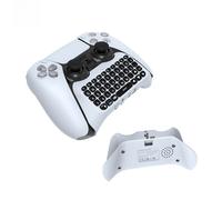 Teclado de juego QWERTY para DualSense, teclado controlador inalámbrico de diseño ligero con mini teclado Bluetooth Plug & Play, altavoz