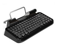 Teclado de máquina de Escribir Retro, Teclado de Juego de Teclas Redondas Punk, Teclado mecánico inalámbrico Bluetooth, Teclado Compacto para iOS Windows