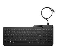 Teclado de membrana HP 405 Layout ES retroiluminado compacto multidispositivo USB-A/USB-C negro