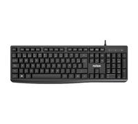 Teclado de membrana Nilox NXKBE000013 Layout ES 12 teclas multimedia USB negro