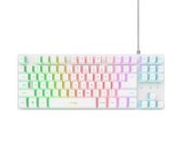 Teclado de membrana Trust GXT 833W Thado Layout ES RGB TKL blanco