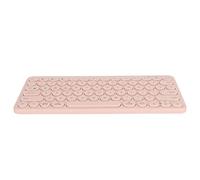 Teclado de Oficina, Estructura Compacta, Teclado InaláMbrico Silencioso PortáTil Delgado, 78 Teclas para Oficina (Rosa)