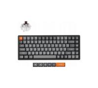 Keychron K2 MAX Teclado Mecánico Inalámbrico Personalizado, 2.4 GHz/Bluetooth/USB-C, RGB, Hot-Swap, Marco de Aluminio, QMK/Via Macros Programables, PBT Keycaps, para Mac Windows, Super Brown Switch