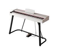 Teclado de piano 88 teclas Piano digital de tamaño completo sensible al tacto for principiantes Soporte for piano eléctrico MIDI Incluye pedal de sostenido, soporte for piano (Color : White)