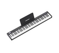 Teclado de piano de 88 teclas Piano eléctrico sensible al tacto de tamaño completo Piano de viaje portátil Soporte recargable Modo MIDI Bluetooth for principiantes, adolescentes y adultos