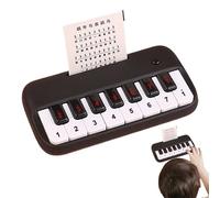 Teclado de Piano de bolsillo - Instrumento Musical Portátil ABS 6.1x1,18x3,15 En Mini Electrónico, de Resonancia De Ajustable Diseño Ligero | Herramienta Creativa De Educación