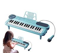 Teclado De Piano De Juguete para Niños, Teclado Musical Infantil con 37 Teclas Juguetes De Pianos Eléctrico con Micrófono Organo Electronico Educativa para Niños Y Niñas, Interiores Exteriores