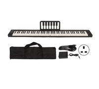 Teclado de piano digital, piano plegable ultraportátil con sonido rico y sensible, y teclado eléctrico multifuncional para practicar en cualquier
