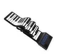Teclado De Piano Electrico Para Principiantes Piano Plegable De 88 Teclas Piano Electrónico Portátil Piano Electrónico Inteligente Con Función De Seguimiento Manual(Black)
