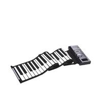Teclado De Piano Enrollable De 61 Teclas, Piano Electrónico Portátil De Silicona Suave Con Altavoz Incorporado, Pantalla LCD De Grabación