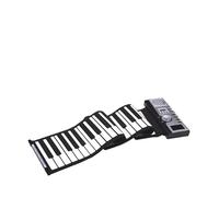 Teclado De Piano Enrollable De 61 Teclas, Piano Electrónico Portátil De Silicona Suave Con Altavoz Incorporado, Pantalla LCD Para Principiantes