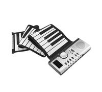 Teclado De Piano Enrollable De 61 Teclas, Piano Electrónico Portátil De Silicona Suave Con Altavoz Incorporado, Pantalla LCD, Función De Grabación