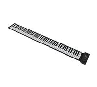 Teclado de Piano Enrollable de 88 Teclas, Teclado Electrónico Plegable Portátil con Altavoz, Acordes, Función de Grabación, Uso Recargable por USB Durante 9 a 10 Horas, para