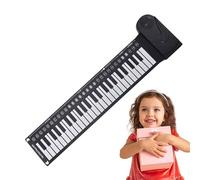 Teclado de Piano Enrollable Flexible, tapete de Piano Enrollable,Piano Plegable de Mano | Teclado Musical de 49 Teclas, Juguete Educativo para niños, Principiantes, Adultos, Regalo, hogar,