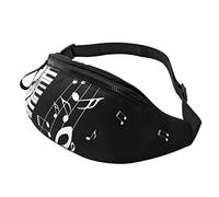 Teclado de Piano Notas Musicales Bolso Bandolera Corredor Riñonera pequeña Riñonera Riñonera Riñonera Riñonera Deporte Delgado De Moda para Trotar Senderismo Mujer