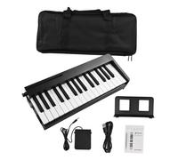 Teclado De Piano Órgano Electrónico Portátil Plegable De 61 Teclas Para Práctica De Adultos Principiantes(Bk)