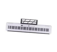 Teclado De Piano Órgano Electrónico Profesional De 88 Teclas Piano Electrónico Portátil Teclado Musical Para Principiantes Y Adultos(White,Set1)