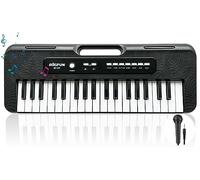 Teclado de Piano para Niños, 37 Teclas Electrónicos Piano Musical con Micrófono, Aprendizaje Portátil Educativo Navidad Cumpleaños Juguetes para 3 4 5 6 7 8 Años Niñas Niños