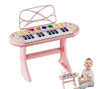 Teclado de Piano para Niños,Grabación Y Reproducción Con Micrófono | Piano De Juguete Teclado Para El Aprendizaje De Música - para Sala de Estar Habitación Salón de Clases Escenario Niños y Niñas Pree