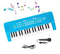 Teclado de Piano para Niños,Shayson 37Teclas Multifunción Portátiles Teclado Piano Electrico Infantil Juguete,Musical para Educativo Electrónicos Teclado Regalo de Niños y Niñas 3 4 5 6 7 8 Años,Azul
