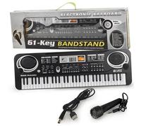 Teclado De Piano Teclado Electrónico Musical De 61 Teclas, Piano Digital, Órgano Con Micrófono, Instrumento Eléctrico