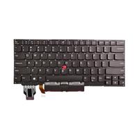 Teclado de repuesto compatible con Lenovo Thinkpad X1 Carbon 7ª generación 2019, 8ª generación 2020 tipo 20QD 20QE 20R1 20R2 20U9 20UA / X1 Yoga Gen 4 2019, X1 Yoga Gen 5 2020 con retroiluminación con