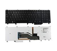 Teclado de repuesto con puntero y retroiluminado compatible con Dell Latitude E5520 E5520m E5530 E6520 E6530 E6540 Precision M4600 M4700 M6600 M6700 Laptop US Layout