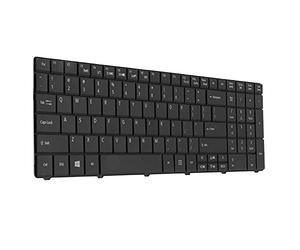 Teclado de Repuesto de Calidad para E1-531G E1-531 -571G, Solución de Reparación Duradera y Conveniente, Proceso de Instalación Simple, Hecho de ABS y Aluminio (Black)