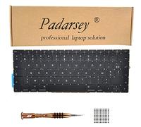 Teclado de repuesto Padarsey Clavier français compatible con MacBook Pro de 13 pulgadas A1708 sin touchpad Bar MacBookPro14,1 MacBookPro13,1 A1708 Späte 2016 mediados de 2017 con 80 tornillos
