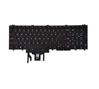 Teclado de repuesto para laptop Dell Latitude 5500 5501 5510 5511, Precision 3540 3541 3550 3551 Series con retroiluminación con puntero US Layout P/N: 0MMH7V NSK-EX0BC PK132FA1B00