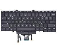 Teclado de repuesto para laptop Dell Latitude serie 3400 5400 5401 5410 5411 7400 7410 Series con retroiluminación con puntero de diseño estadounidense (no apto para Latitude 7400 2 en 1)